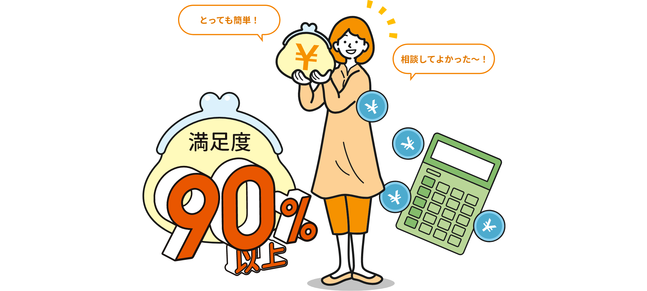 満足度90%以上